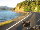 Fantastic winding roads along the oceans edge and cliff face to the right