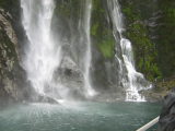 Water fall in Milford Sound