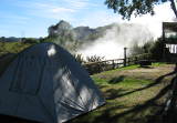 Camping at a boiling creek