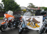 Each chapter getting ready for the HOG Thunder ride
