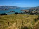 View from the cafe on the way to Akeroa