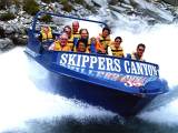 Jet boat acrobatics at Skippers Canyon, Queenstown
