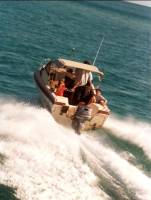 Leaving the jetty at Tangalooma to do a bit of fishig.